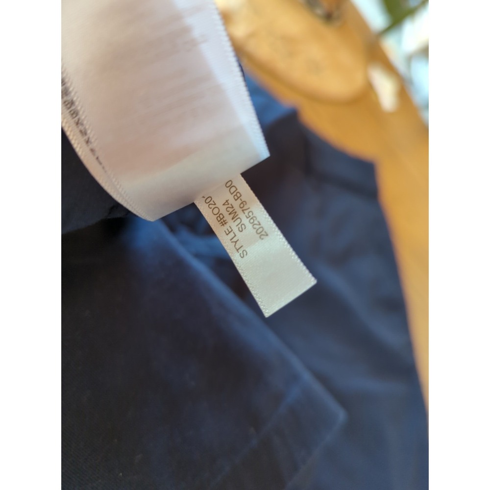 NWT Women's J Crew‎ Chino Shorts Size 2 NEW With Tags 7" Navy Blue Slash Pockets - Picture 6 of 8